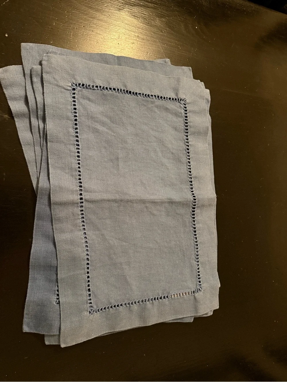 Williams Sonoma Linen Eyelet Placemats